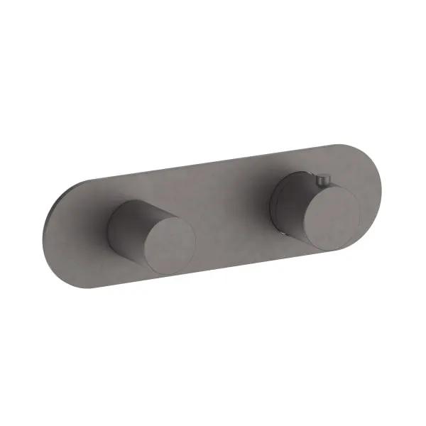 matte gun metal pvd thermostatic mixer