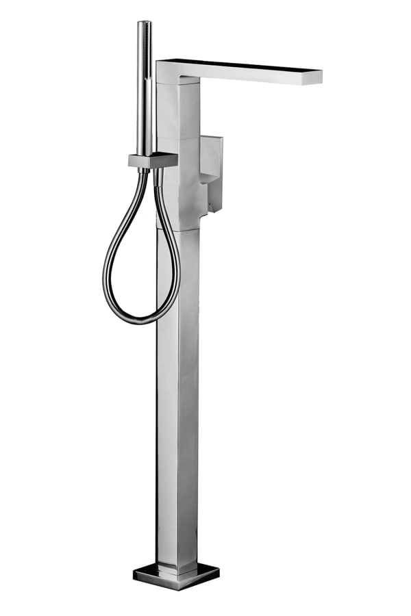 chrome tub filler