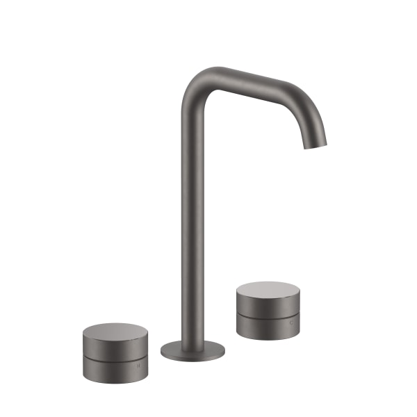 matte gun metal pvd washbasin mixer