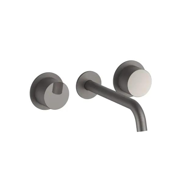 matte gun metal pvd washbasin mixer