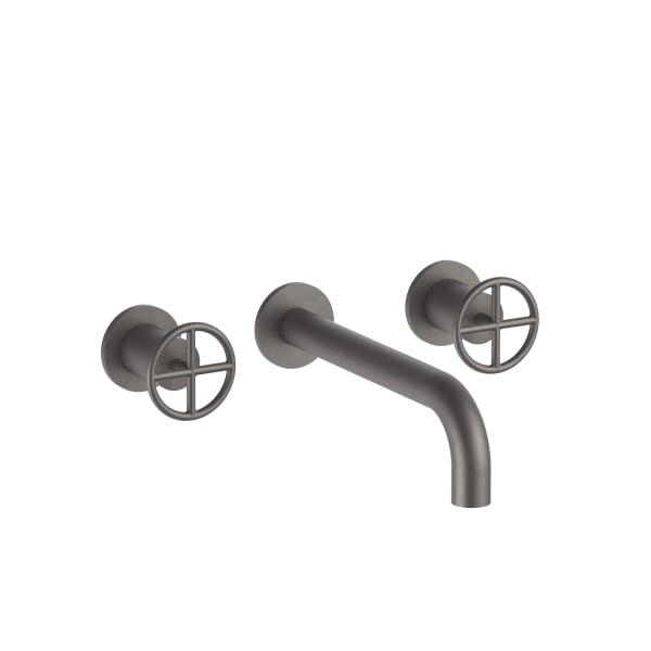 matte gun metal pvd washbasin mixer