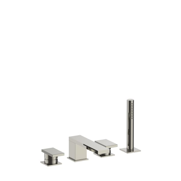 polished nickel pvd tub set