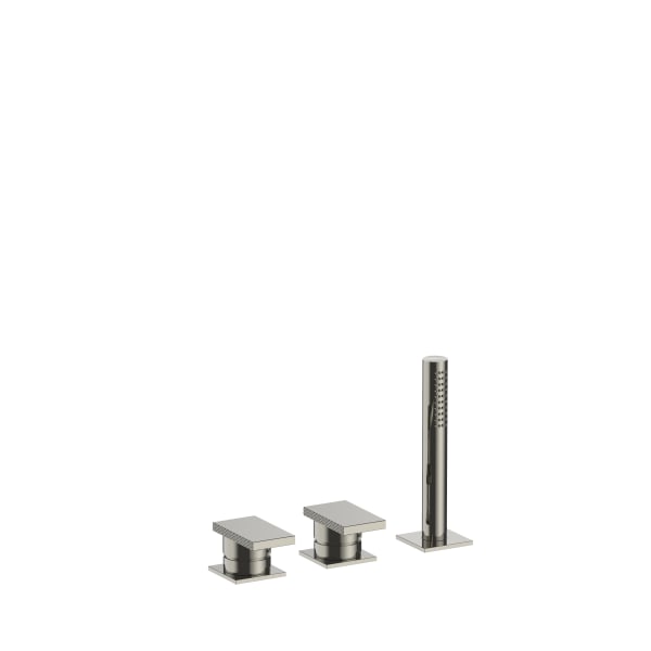 polished nickel pvd tub set