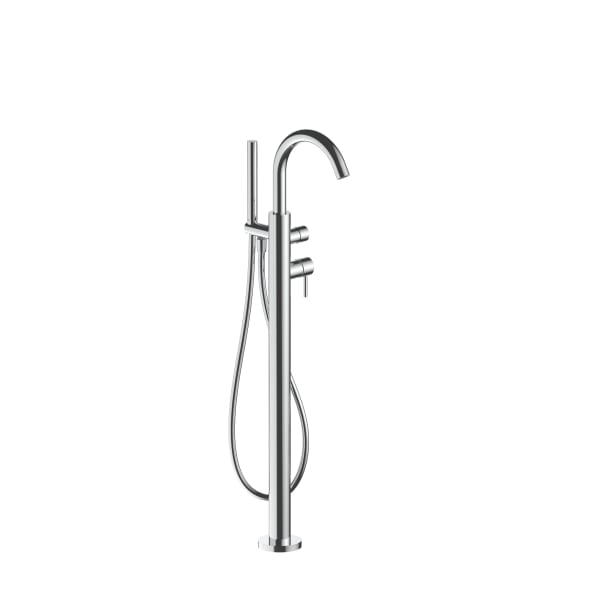 chrome tub filler