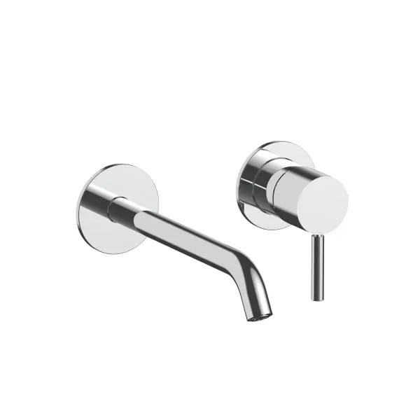 chrome washbasin mixer