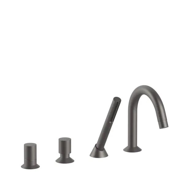 Fantini Nostromo Deck Mount Single Control Tub Mixer with Handshower Set by Fantini