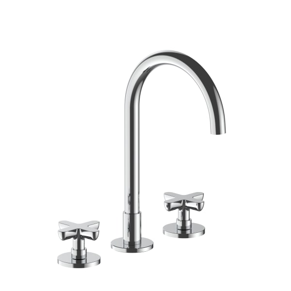 chrome washbasin mixer