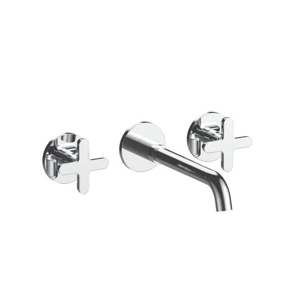 chrome washbasin mixer