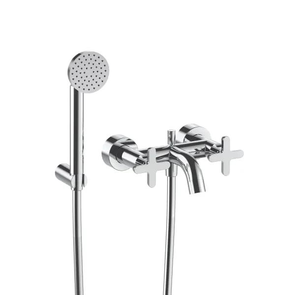 chrome tub filler