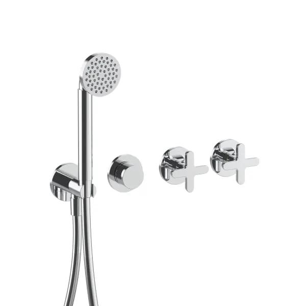 chrome tub filler