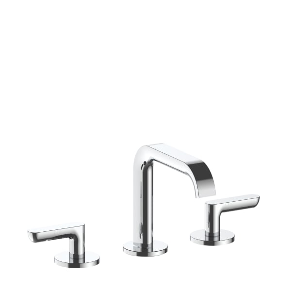 chrome washbasin mixer