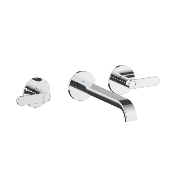 chrome washbasin mixer