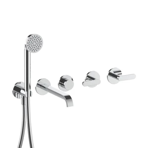 chrome tub filler