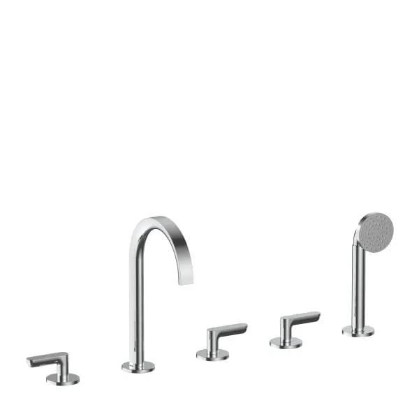chrome tub set