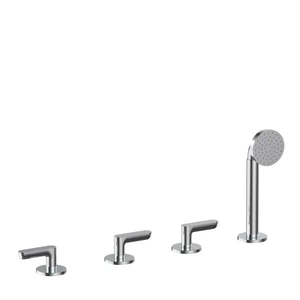 chrome tub set