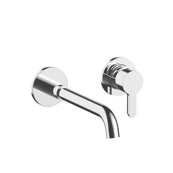 chrome washbasin mixer