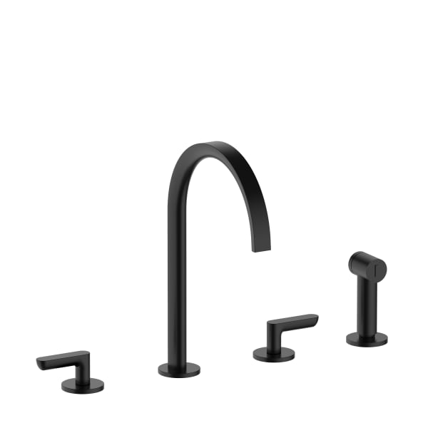 Fantini Icona Deco Four Hole Kitchen Mixer