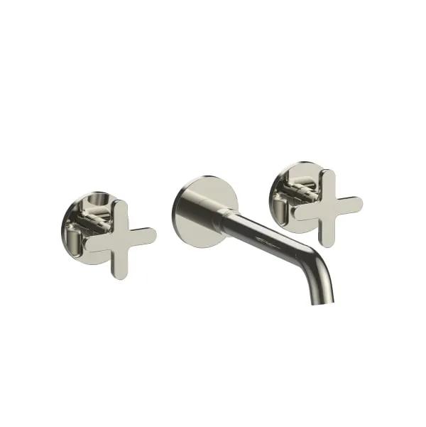 Fantini Icona Classic Wall Mount Three Hole Washbasin Mixer by Fantini