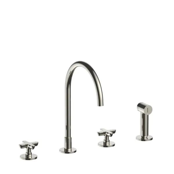 Fantini Icona Classic Four Hole Kitchen Mixer by Fantini