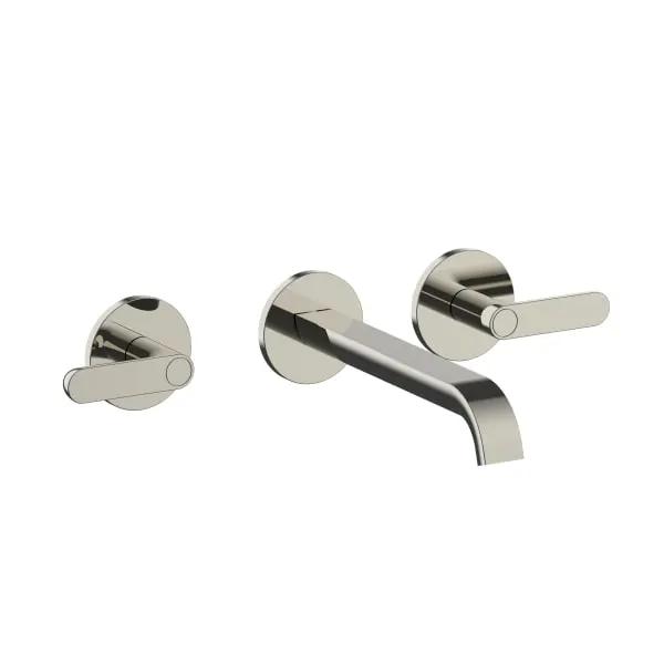 Fantini Icona Deco Wall Mount Three Hole Washbasin Mixer by Fantini