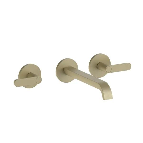 Fantini Icona Deco Wall Mount Three Hole Washbasin Mixer by Fantini