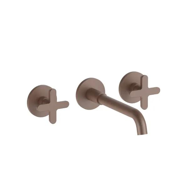 Fantini Icona Classic Wall Mount Three Hole Washbasin Mixer by Fantini