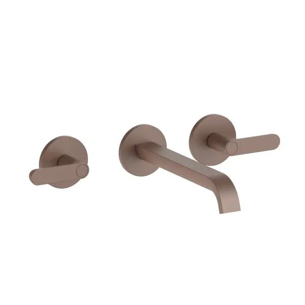 Fantini Icona Deco Wall Mount Three Hole Washbasin Mixer by Fantini