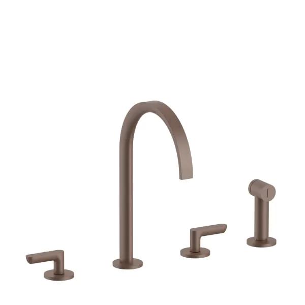 Fantini Icona Deco Four Hole Kitchen Mixer by Fantini