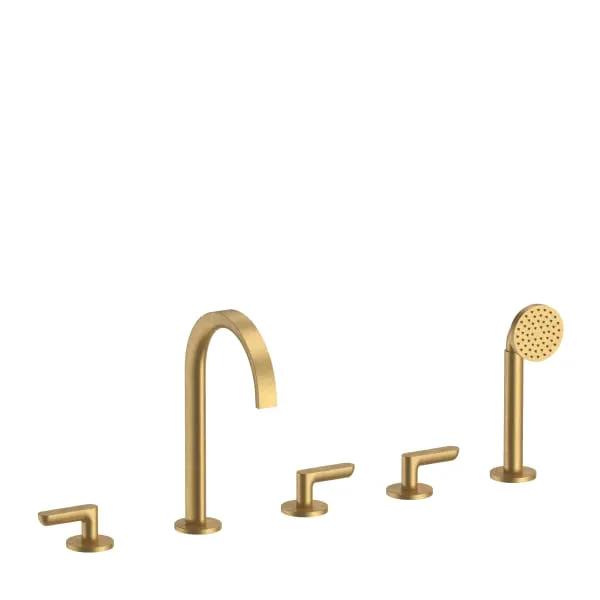 Fantini Icona Deco 5 Hole Roman Tub Set by Fantini
