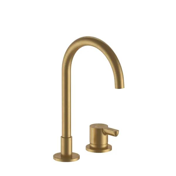 Fantini Icona Classic Two Hole Washbasin Mixer with Single Control by Fantini