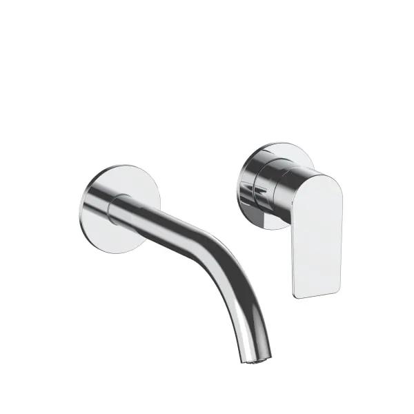 chrome washbasin mixer