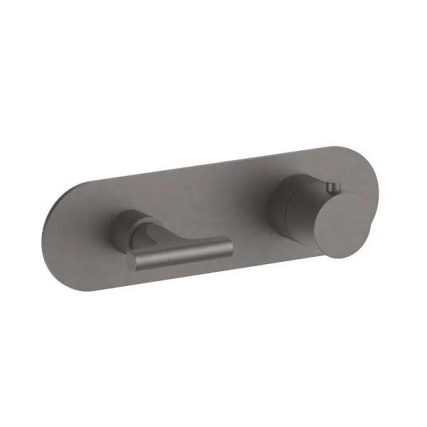 matte gun metal pvd thermostatic mixer