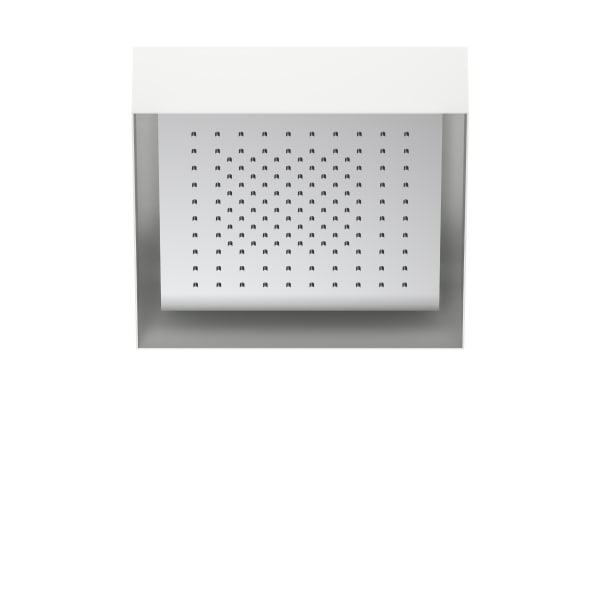 polished stainless steel shower