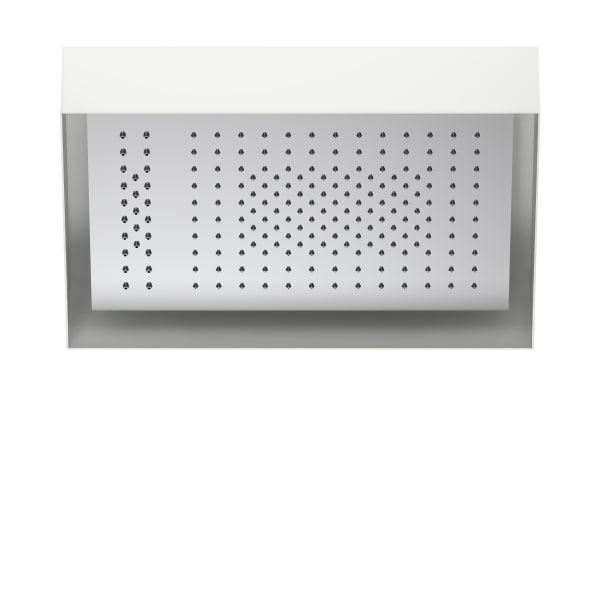 polished stainless steel shower