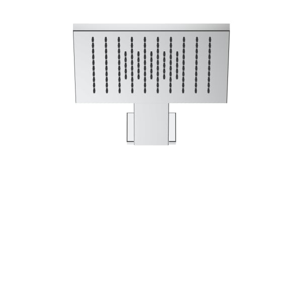 polished stainless steel shower