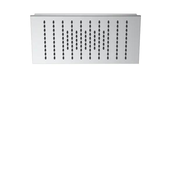 polished stainless steel shower