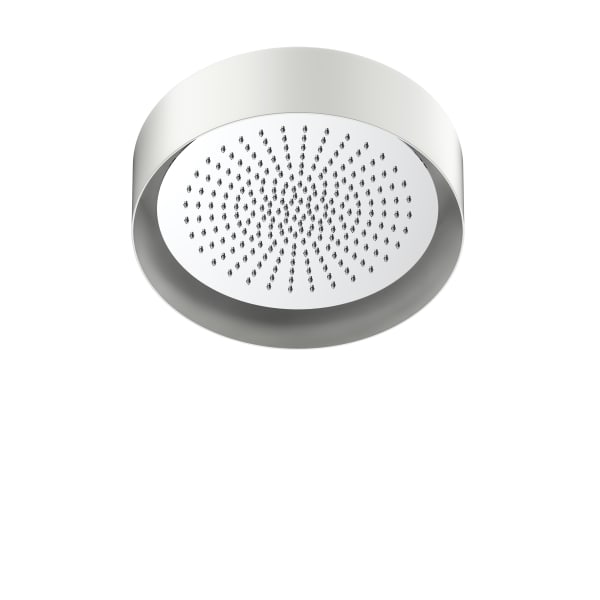 polished stainless steel shower