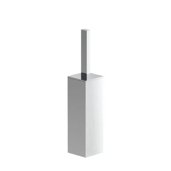 chrome brush holder