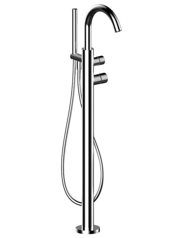 chrome tub filler