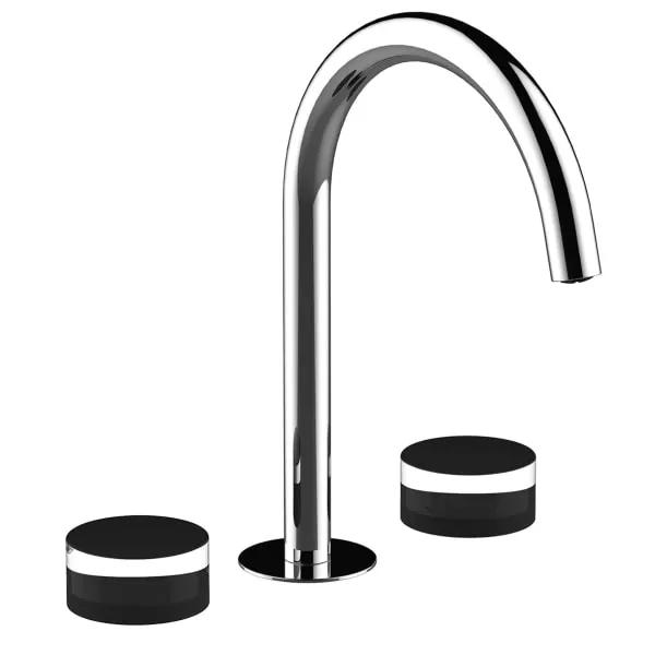 chrome washbasin mixer