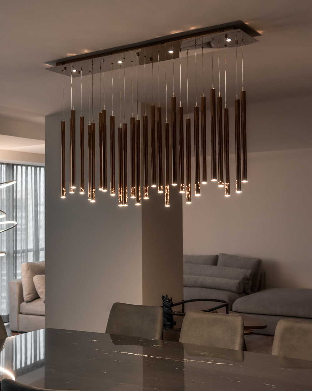 rose cooper chandelier