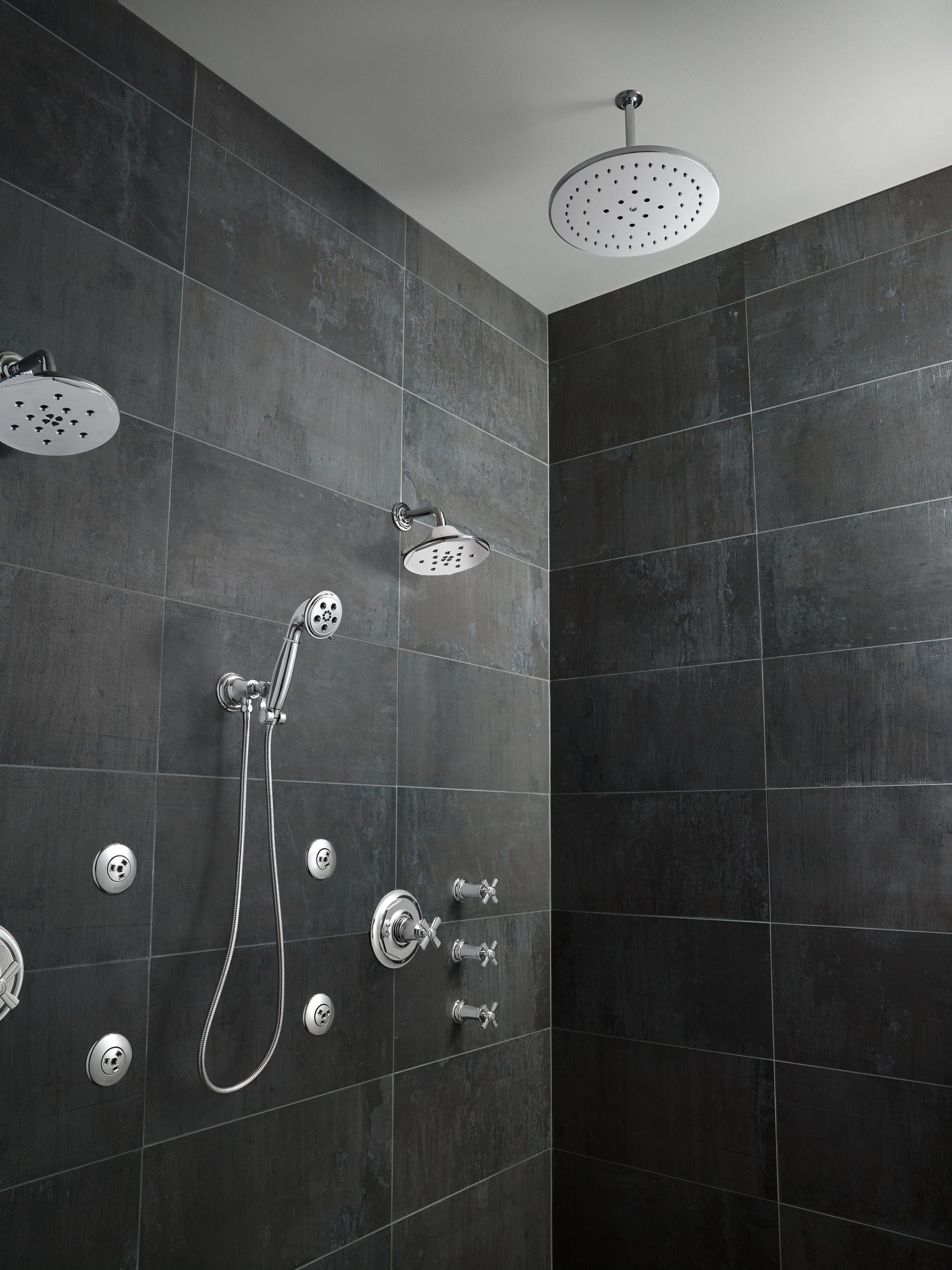 chrome shower arm & flange