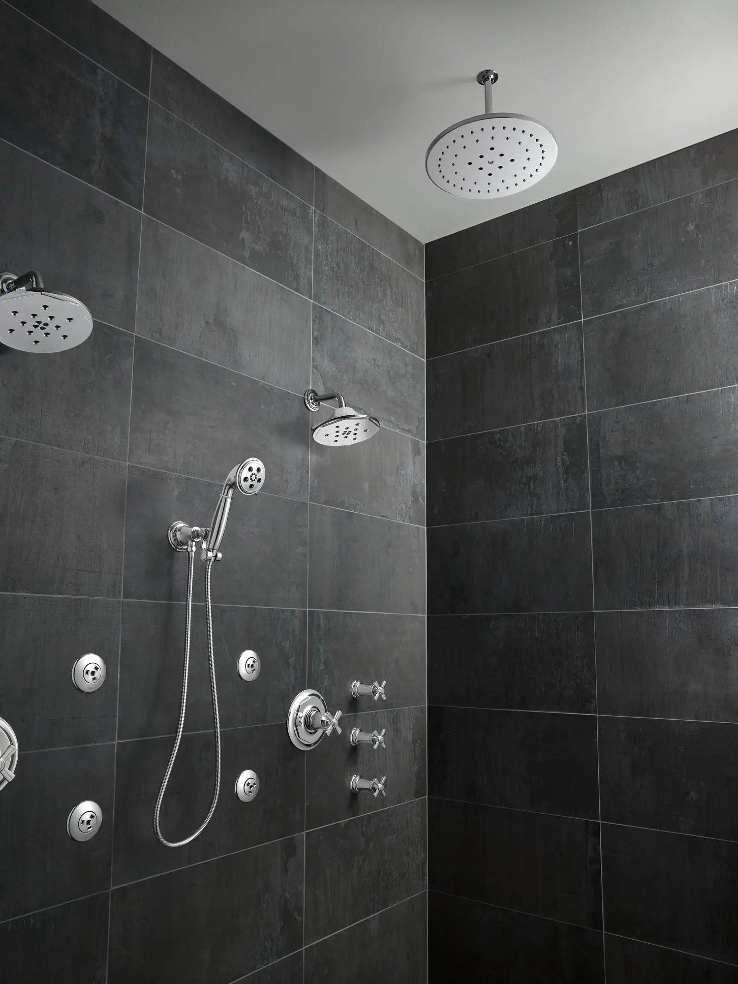 chrome shower arm & flange