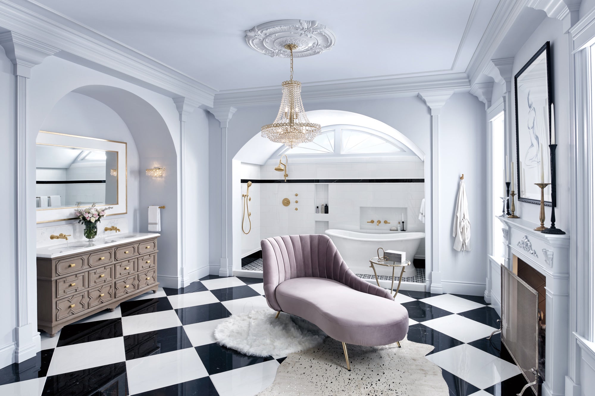 luxe gold handshower