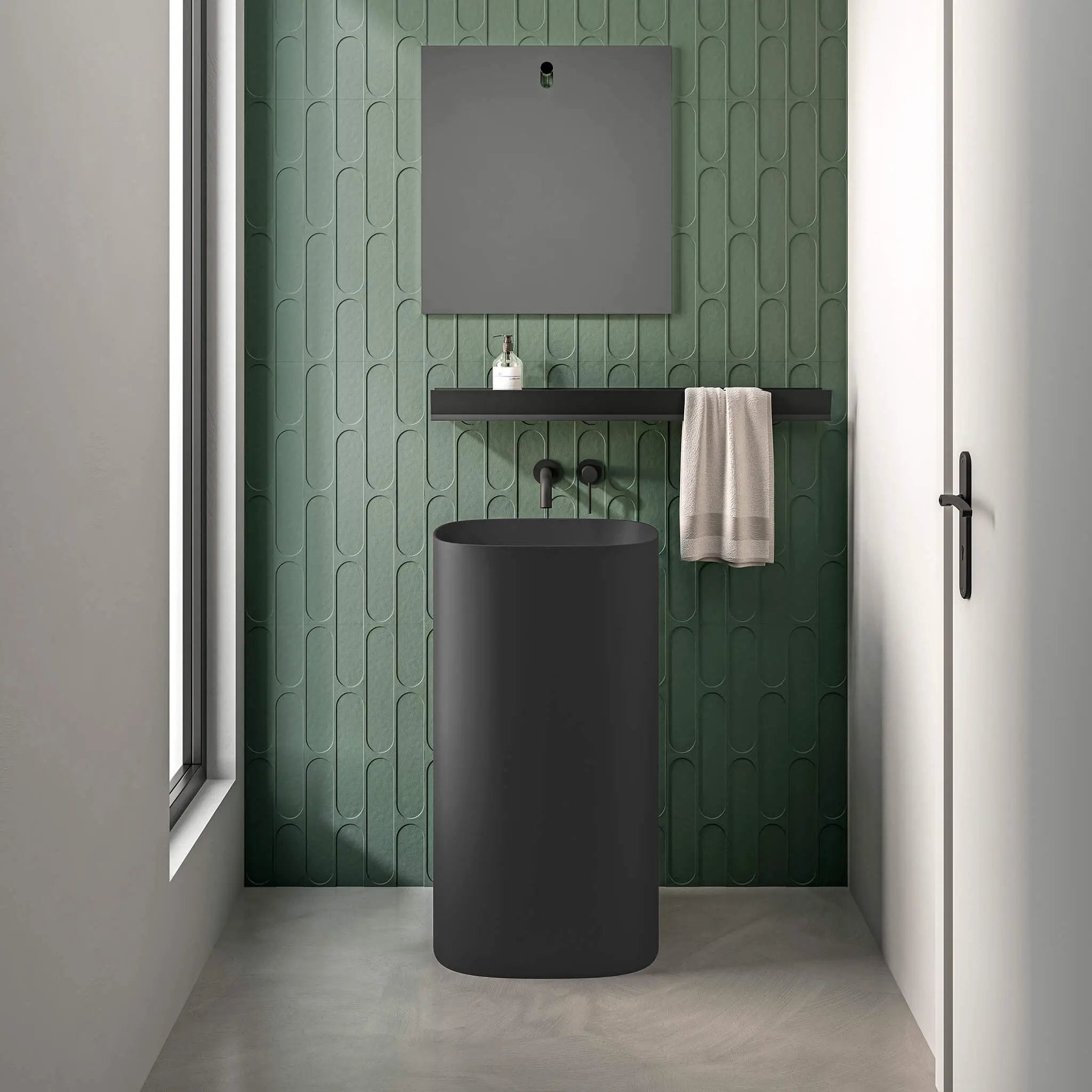 black matte sink