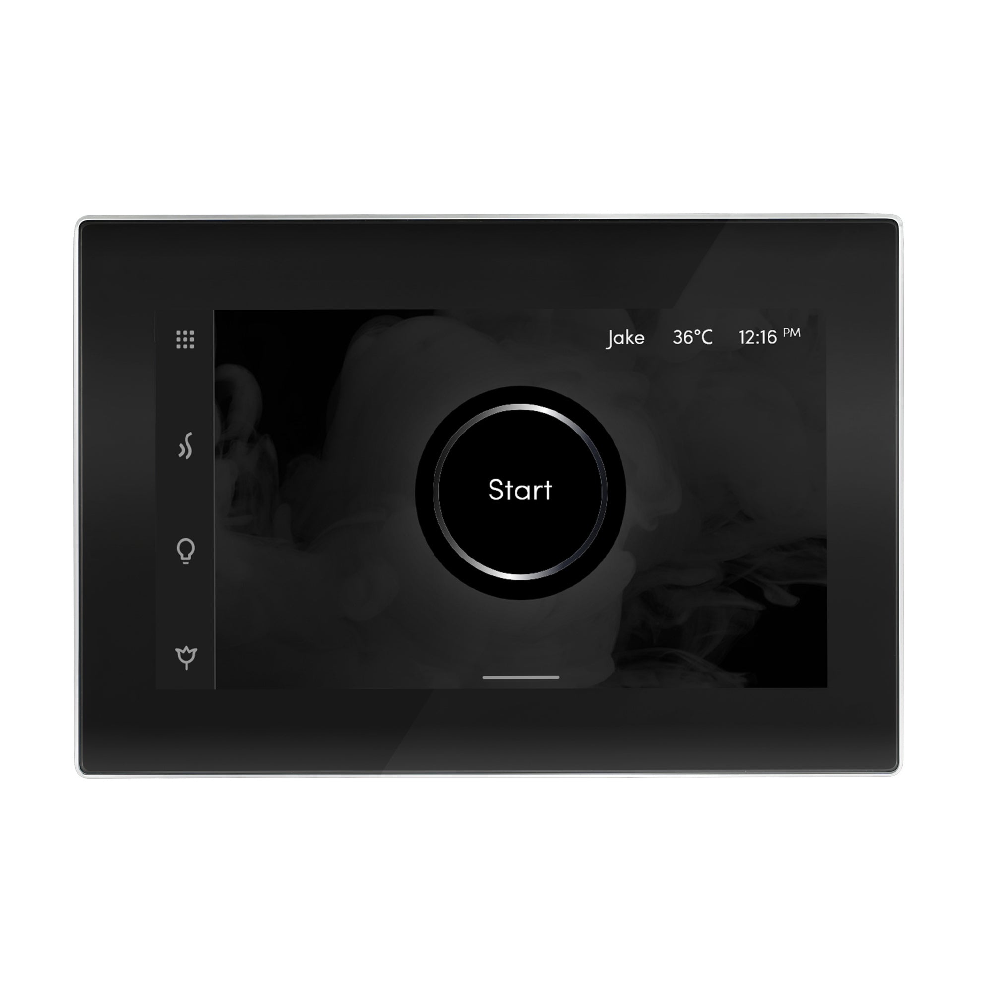 black - polished chrome control