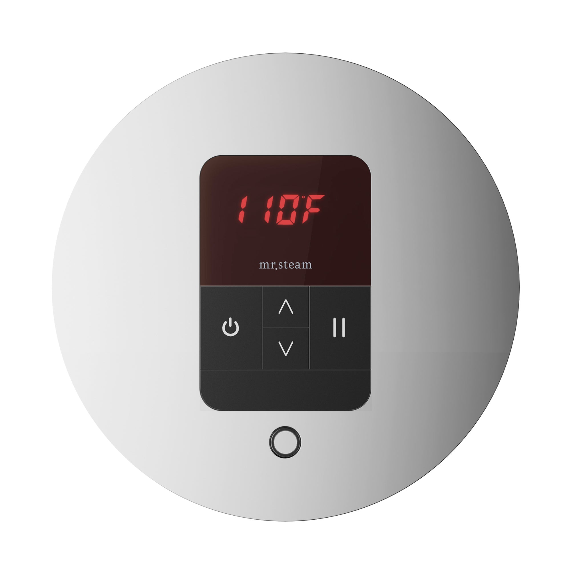 polished chrome control