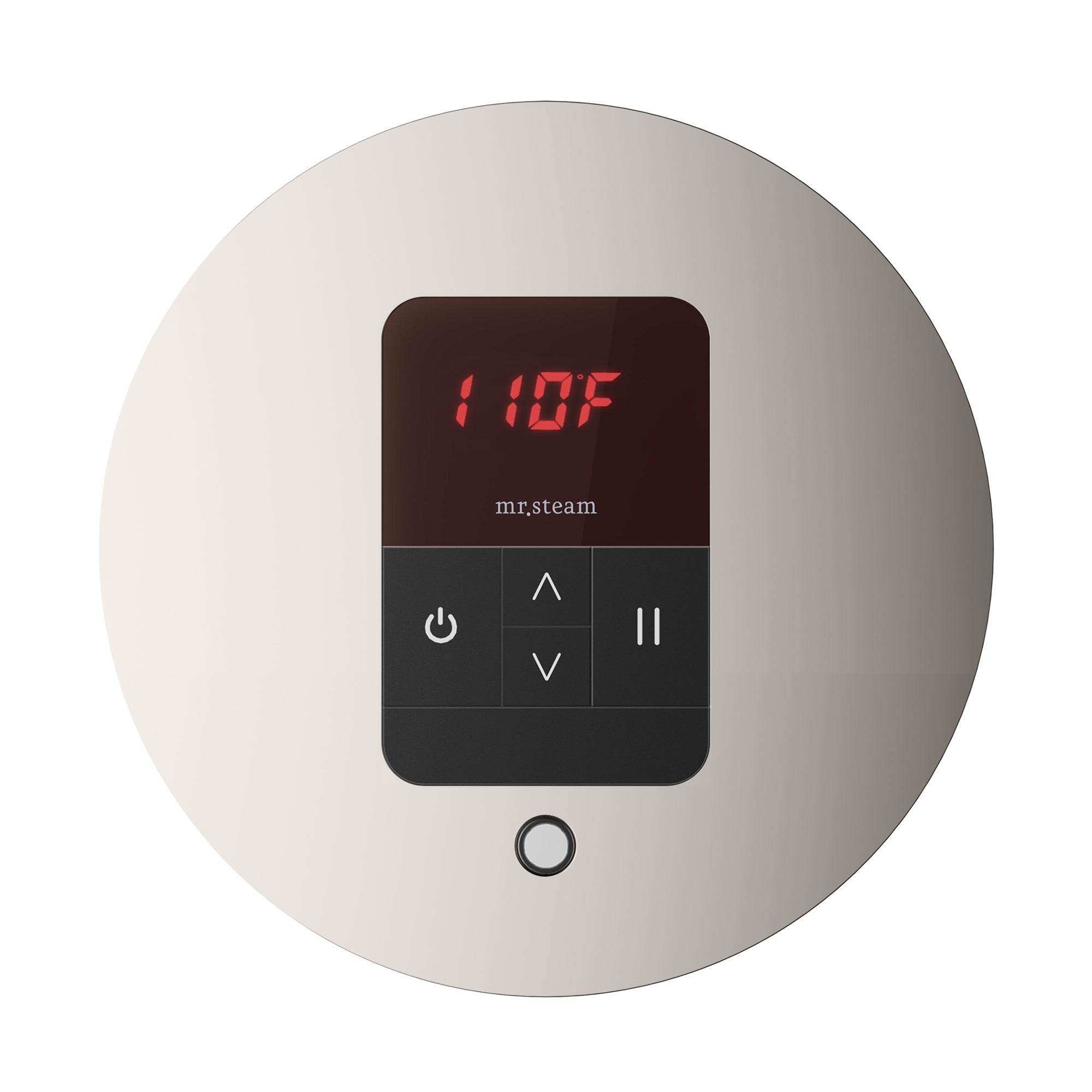Mr Steam iTempo Round Steam Shower Control and Steamhead