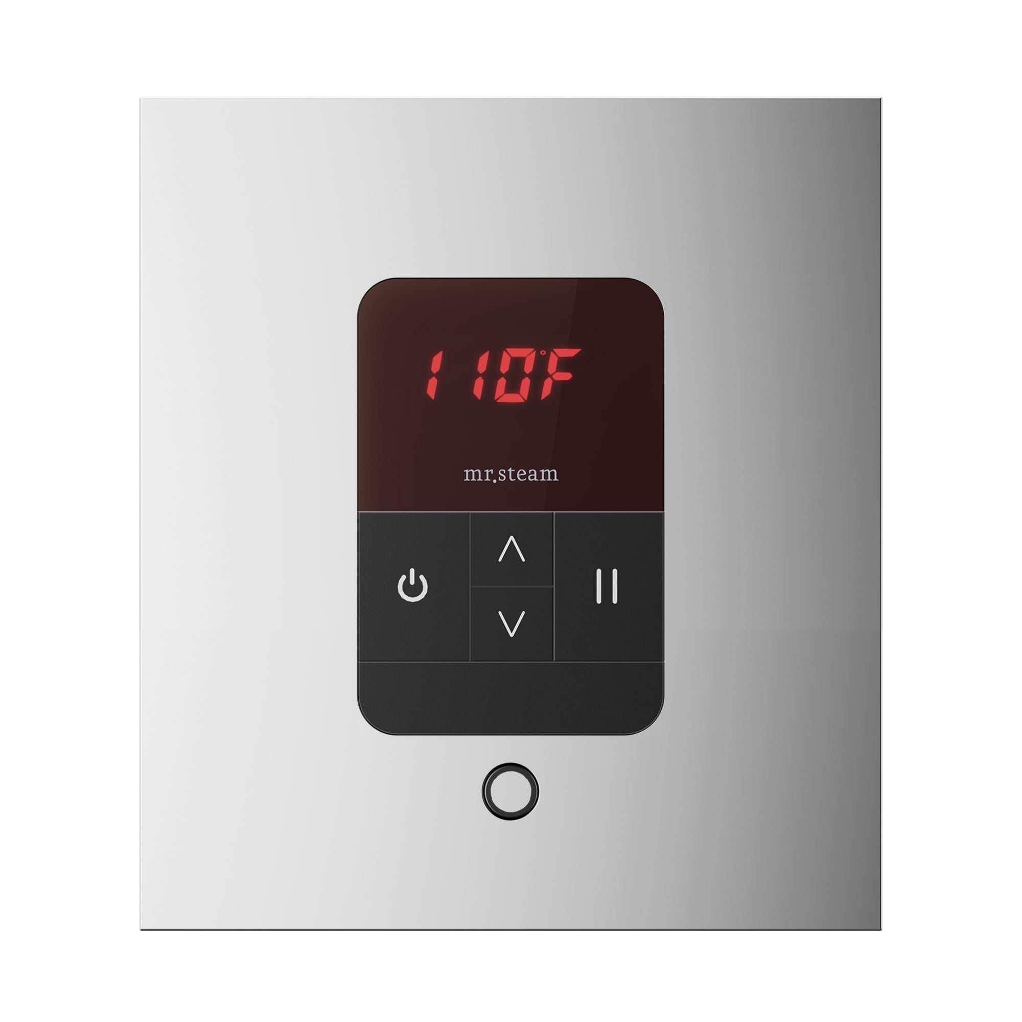 polished chrome control