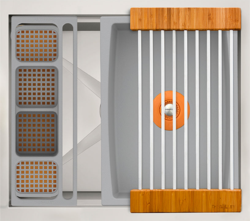 natural golden bamboo washstation